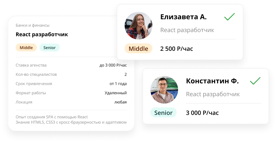 Карточки специалистов
